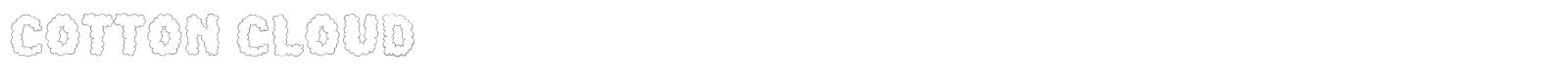 Cotton Cloud font preview
